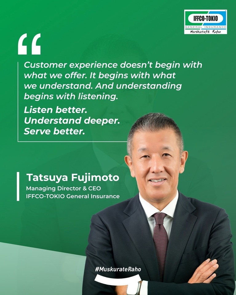 TatsuyaFujimot2's tweet photo. Customer expectations evolve constantly. Staying relevant means learning, adapting and improving.   

At IFFCO-TOKIO, we’re committed to keeping customer centricity at the heart of how we think, work and grow.  

@IFFCO__TOKIO

#IFFCOTOKIO #MuskurateRaho #TheLeadershipLens https://t.co/Qyd6mLUUmG