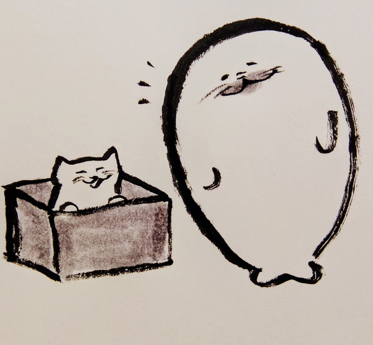 jissunboshi96's tweet photo. 捨て猫を拾ったアザラシを描きました。 https://t.co/ELiQN73nvs