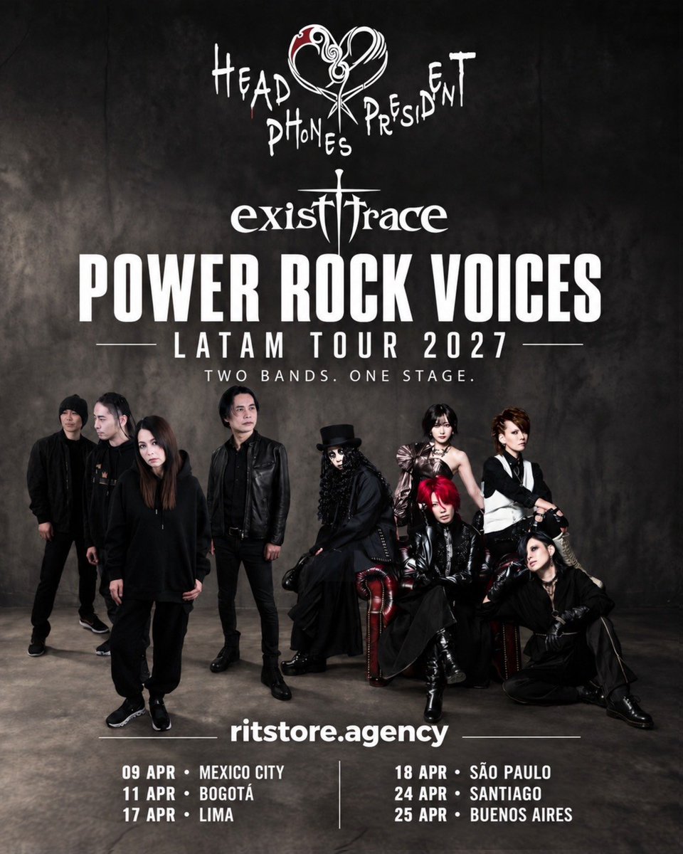 existxtrace_19's tweet photo. 📢2027年4月に開催するラテンアメリカツアー
10月1日各国の正午よりチケット発売スタート致します‼️

皆さま是非会いに来てくださいませ‼️😆
▶https://t.co/Jac9TIXdR4 https://t.co/pgdlwvmRAt