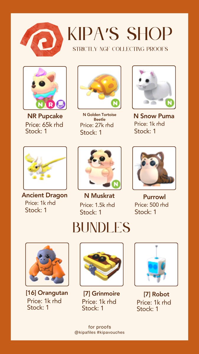 kipaarchive's tweet photo. 🔔 .ᐟ | trading/selling adopt me pets for rhd
→ ngf collecting proofs 
🏷️: royale high diamonds amp cheap https://t.co/yYVZitfNHf