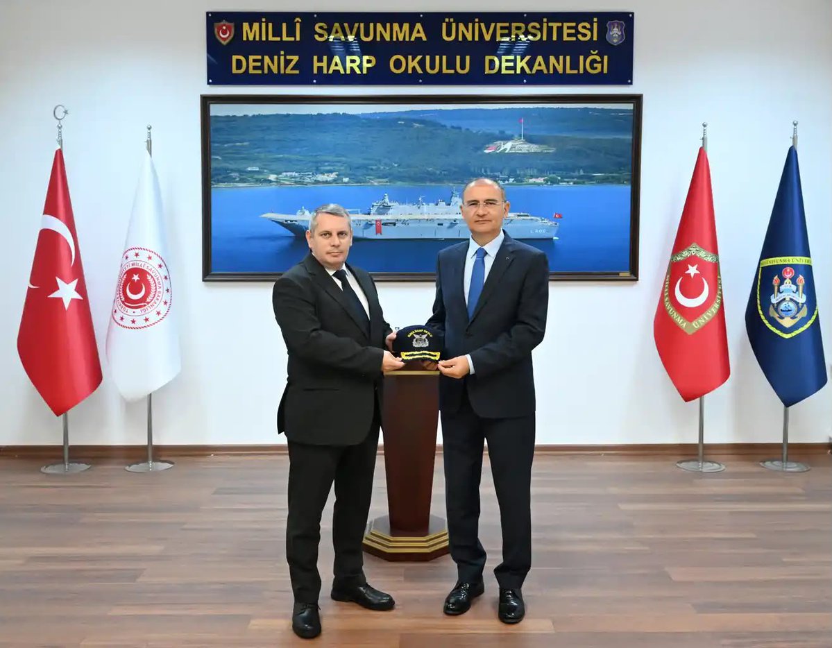 cemalettinsahn's tweet photo. Millî Savunma Üniversitesi Hava Harp Okulu Dekanı Prof. Dr. Atılgan ALTINKÖK, 21 Eylül 2026 tarihinde Deniz Harp Okulu Dekanlığını ziyaret etti. #dho https://t.co/HUQod9be49