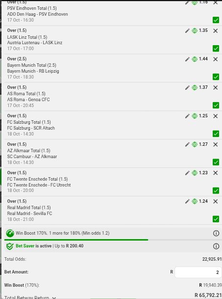 TebogoDieman's tweet photo. Team total goals🔥⚽🚂🇿🇦💰📍

Stake R2 potential win R65 000💰📍

📍Betslip code:
BW75DA4BC1

We keep going♥️

https://t.co/mqFFP6fU9v I just placed a bet with Betway. Tap here to copy my bet or search for this booking code in the Multi Bet betslip BW75DA4BC1 https://t.co/cHO3XWZT14