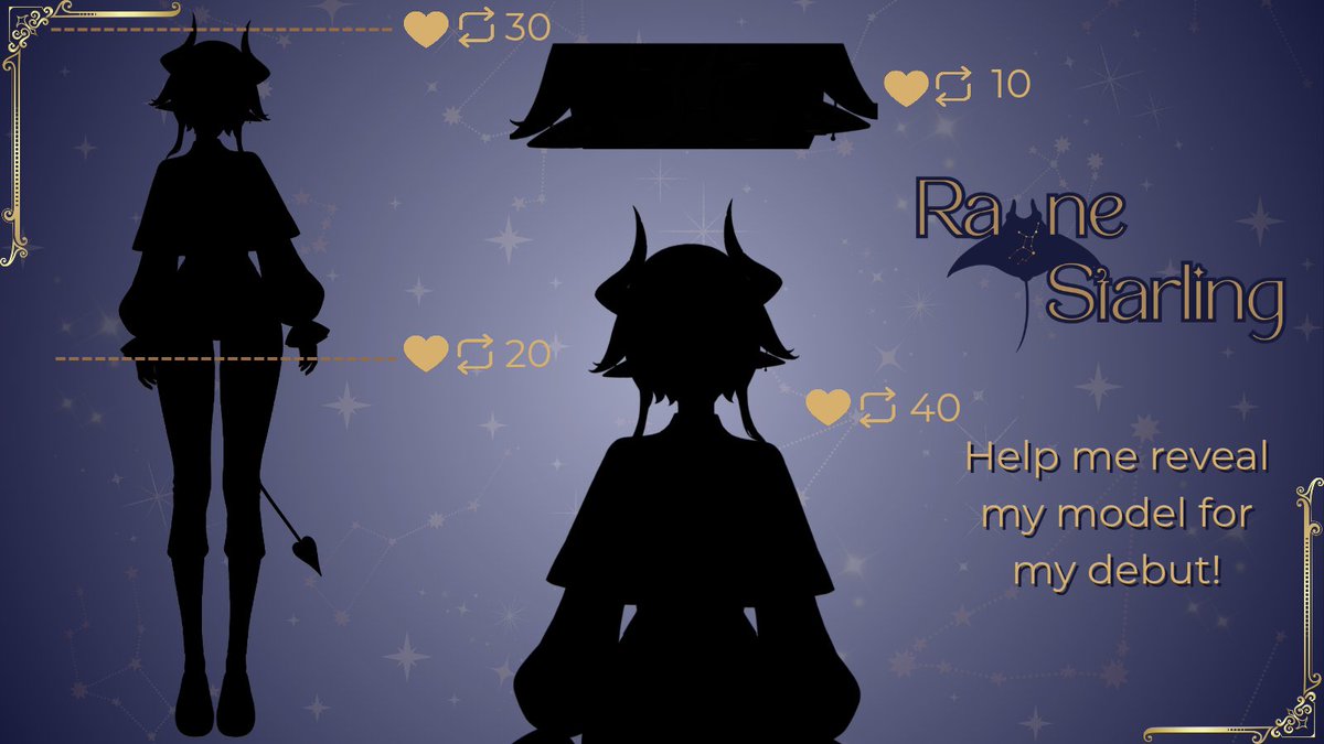 RayneStarling's tweet photo. I'm too excited! Help me reveal my model for my debut! Debut video will be posted to yt on the 25th of October and twitch debut is the Halloween! https://t.co/LYqrdyLRK7