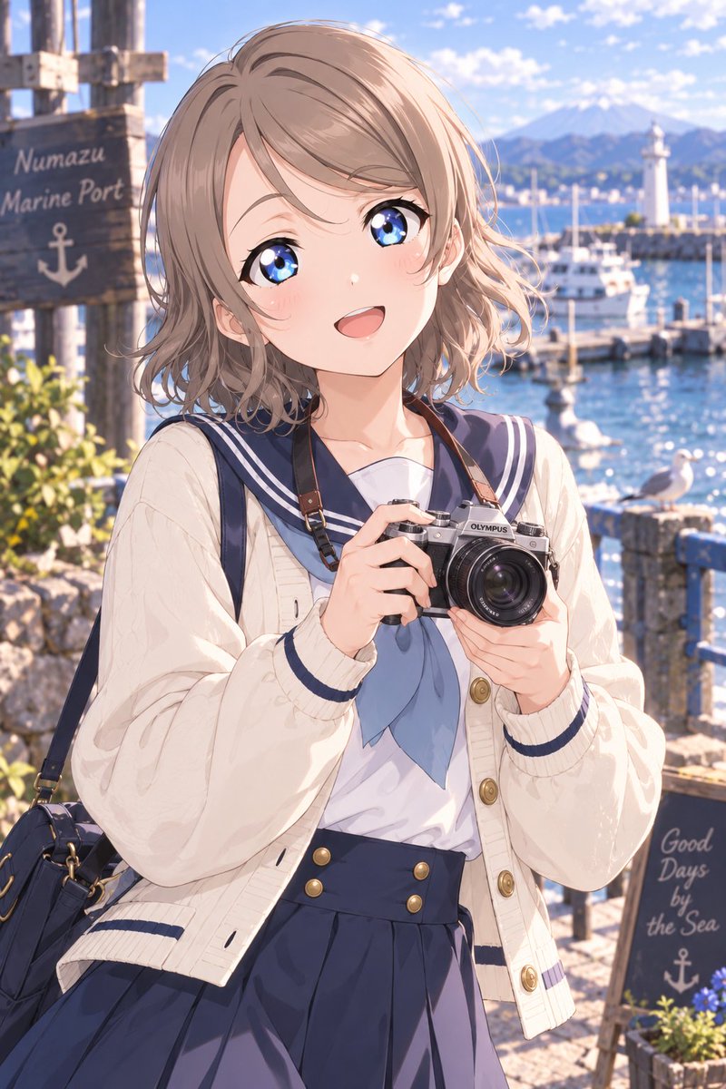 KERI_0928's tweet photo. 曜ちゃんといえば、やっぱりセーラー服が思い浮かびますね⚓️💙

#渡辺曜 https://t.co/i2ZOjzk9WO