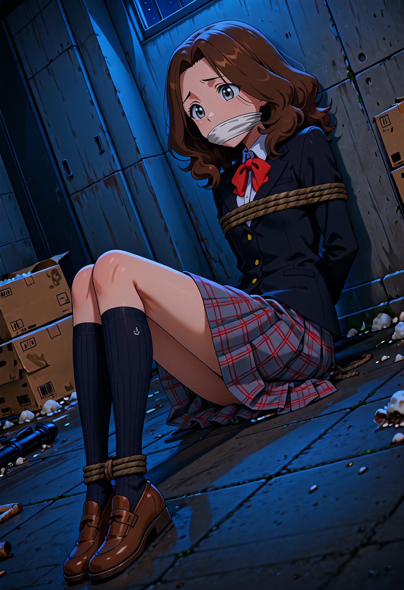 souya_DID's tweet photo. （どうして私を狙うの？普通の家の子なのに……。)
昨日言ってました名/探/偵/コ/ナ/ンOVAにて捕まってた制服女子です。
博士に目撃されない＆交渉が長引いて夜通し過ごすことになった世界線があったっていいじゃない！

ここではあえて上半身は劇中準拠で。
別Ver.はPixivで！ https://t.co/jJ9efLn67c
