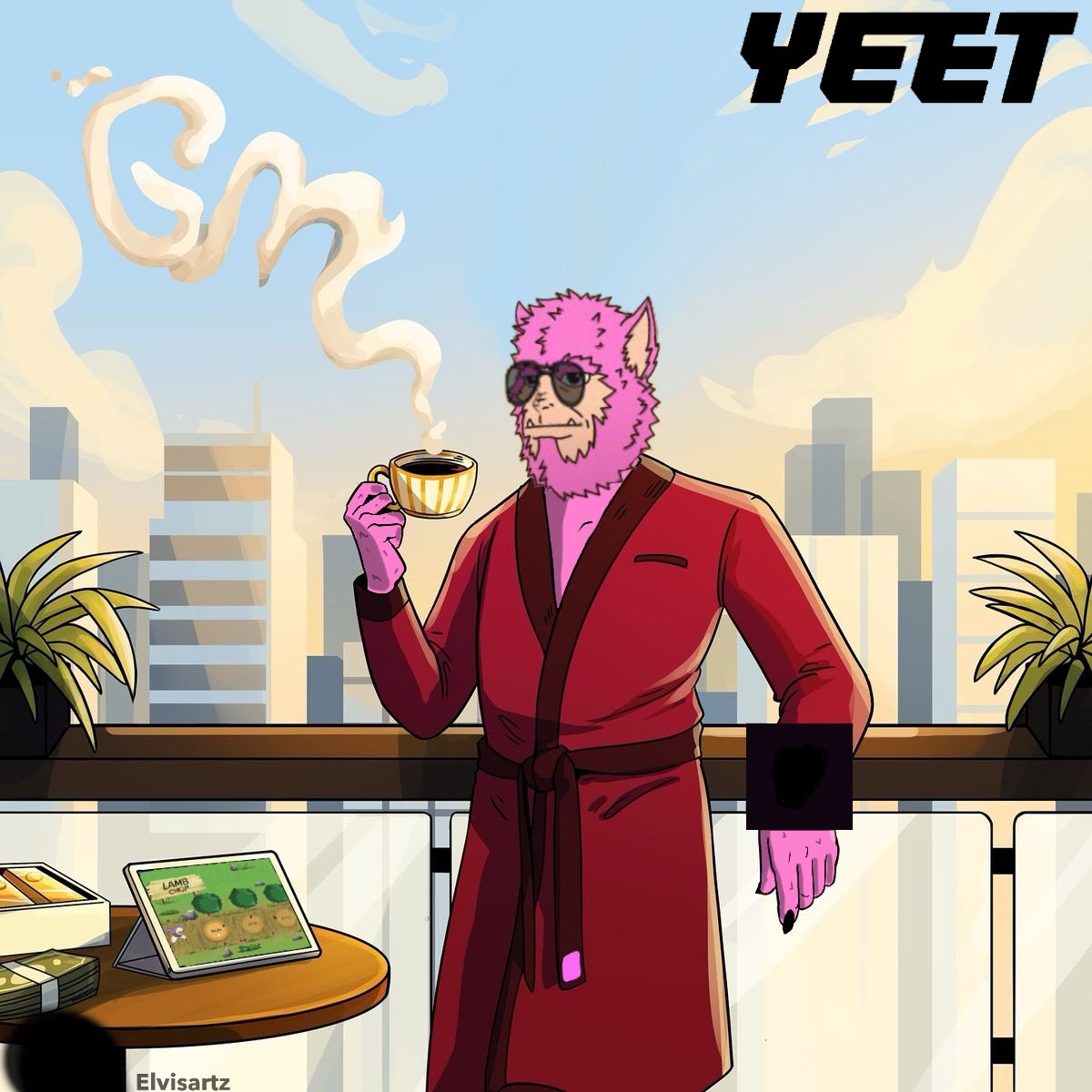 Elvisartss's tweet photo. Gm lads ☕️ 
Happy New Week. @yeet https://t.co/3hSEyuh1q9