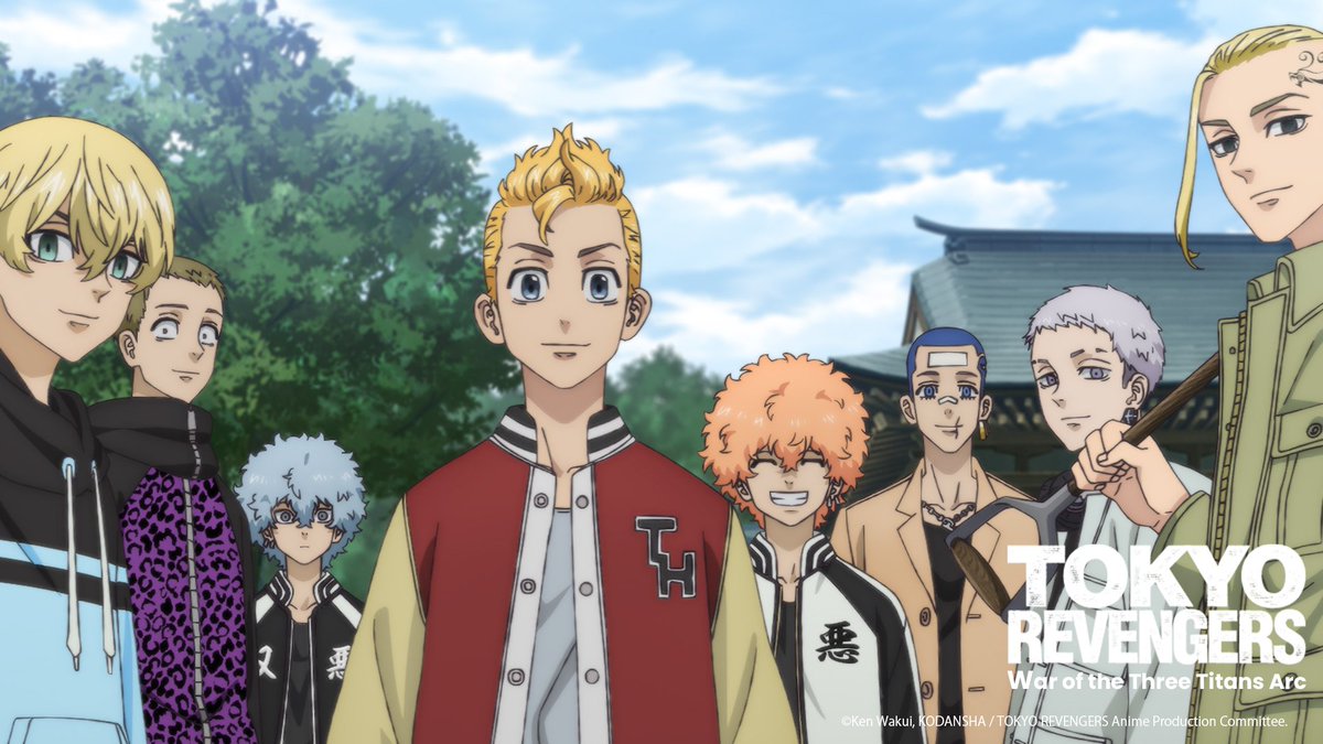 ponycan_anime's tweet photo. Anime #TokyoRevengers “War of the Three Titans Arc”

Premiering October 2, 2026, every Friday at 2:00 a.m (JST) 

-Focus on Main Character (Members of Toman) -
The trailer shows the members of Toman living happily 12 years in the future.
Why did Takemichi decide to change this happy future?
It’s been over 10 years since any of the Toman members last saw Mikey.
What happened to those great members?
Stay tuned for the “War of the Three Titans Arc”

#toman_anime @anime_toman