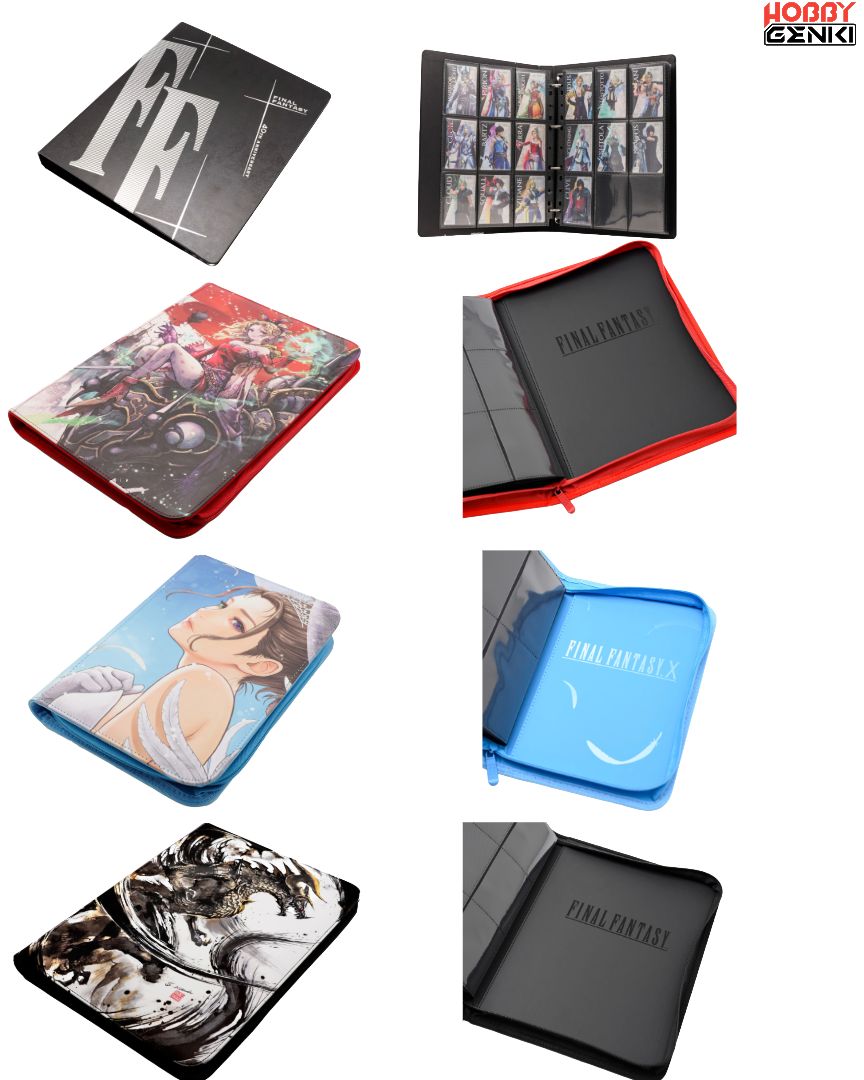 HobbyGenki's tweet photo. Final Fantasy expands its collectible card accessories with zippered binders and a deck box featuring Yuna’s Wedding Dress, Terra, Bahamut, and 40th Anniversary designs. A nice mix of practical storage and classic series artwork for longtime fans. 

Check it out here! - https://t.co/hIKDH4KIdR