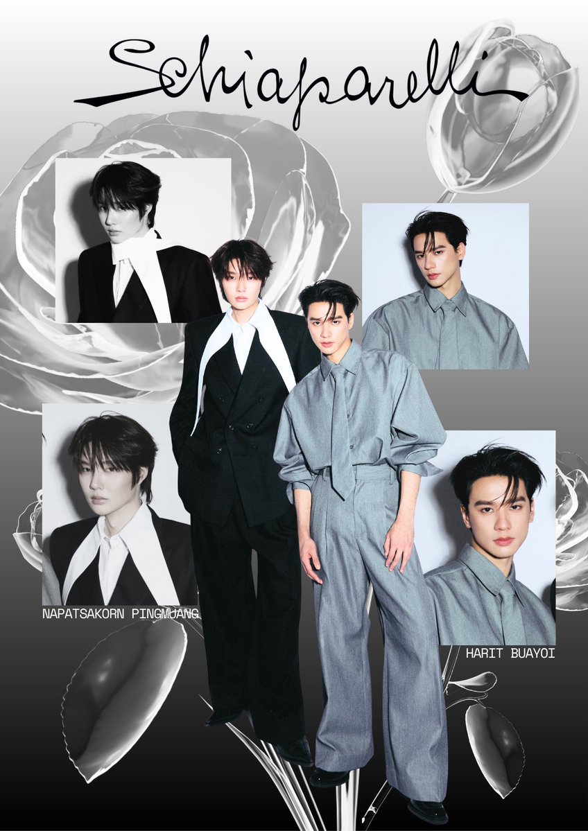 booluvbu's tweet photo. #KengNamping 
#KengHarit #nampingster 
#Schiaparelli @Schiaparelli 
#PFW

🤩🤍✨!

Keng Harit and Namping Napatsakorn entering the surrealist world of Schiaparelli feels like such an intriguing new chapter in their fashion journey. From the Maison’s history of transforming imagination into fashion to the Maison’s contemporary couture language, the Maison has continued to challenge the idea of what fashion can be. The possibilities of this pairing are exactly why the countdown to Paris feels so exciting.