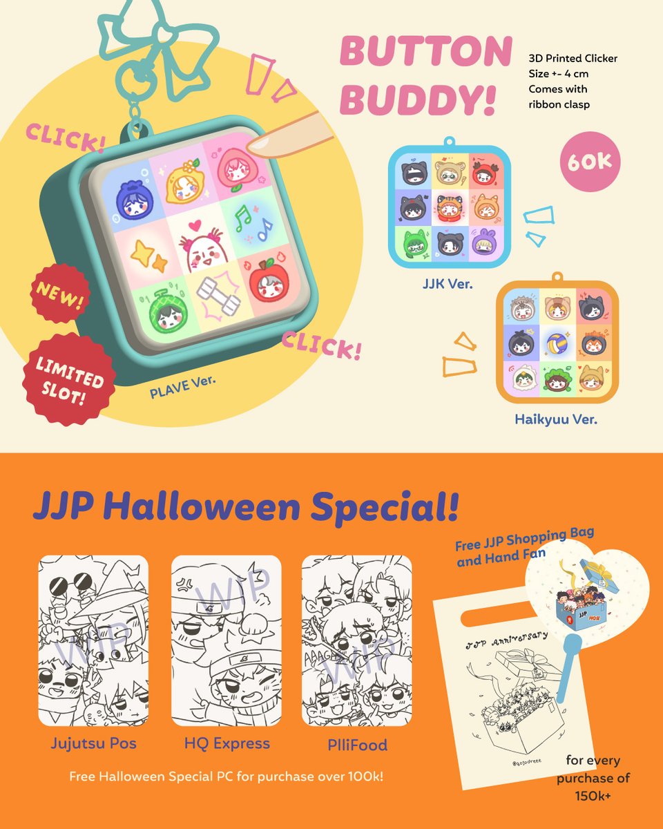 gojodreee's tweet photo. [💙&amp; 🔄Appreciated!]
My #comipara7 and #CF23 + Mail Order PO is open!  

📅: Pick Up CF PO (28 Sept-3 Oct)
💌: Mail Order PO (28 Sept-1 Nov)
🛍️JJK, Haikyuu, PLAVE, PDVV, BinQuan
🔗https://t.co/hbxaaehoSb

#comifuro23 #cf23catalogue

Full Catalog below ▼ (1/4) https://t.co/9wKoCdPgBT