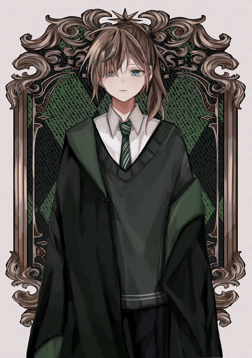 sanou_sanou_'s tweet photo. #かな絵
 昔の絵です💚🐍 https://t.co/Bgx5Hv22qR