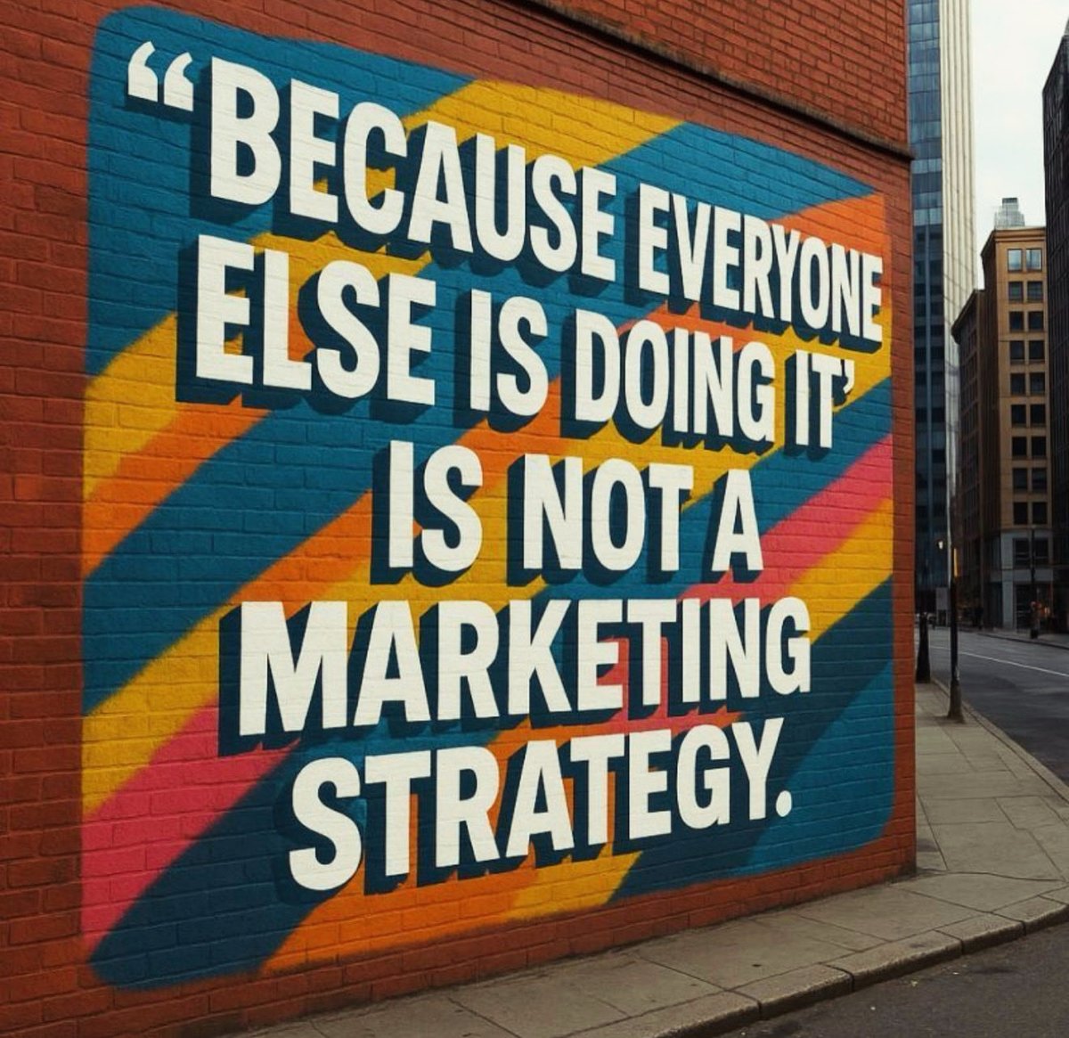 Jessedelallata's tweet photo. Marketing is so misunderstood. Stop the madness. Get professional help. https://t.co/7C00FwNnt5