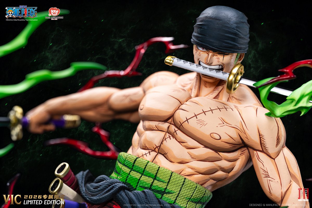 JIMEIPALACE's tweet photo. As a token of appreciation to collectors of JIMEI PALACE products outside Mainland China, this exclusive ZORO statue will be available in limited quantities. Below are the order procedures.

PRC:$965
DEP:$409

Pre-order:Sep 28-Oct 12
Ship:Staring Q2 2027

#zoro #jimeipalace https://t.co/PP4w4e4Ux5