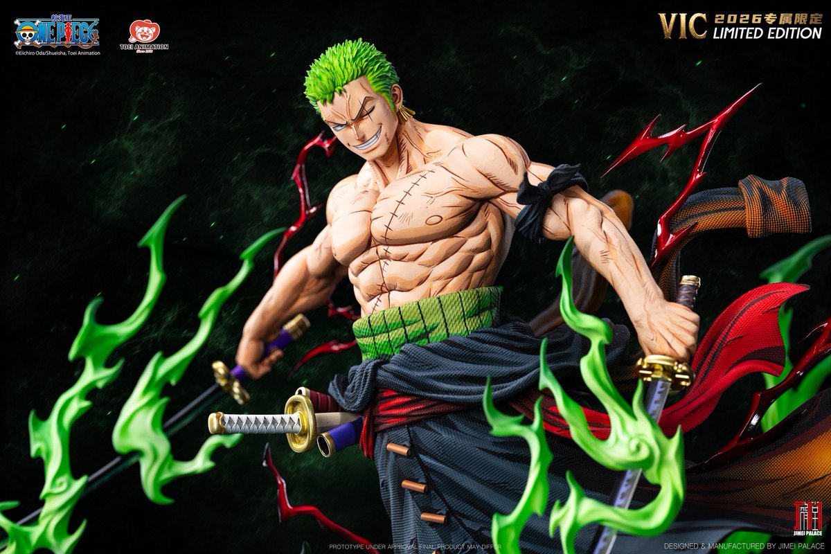 JIMEIPALACE's tweet photo. As a token of appreciation to collectors of JIMEI PALACE products outside Mainland China, this exclusive ZORO statue will be available in limited quantities. Below are the order procedures.

PRC:$965
DEP:$409

Pre-order:Sep 28-Oct 12
Ship:Staring Q2 2027

#zoro #jimeipalace https://t.co/PP4w4e4Ux5