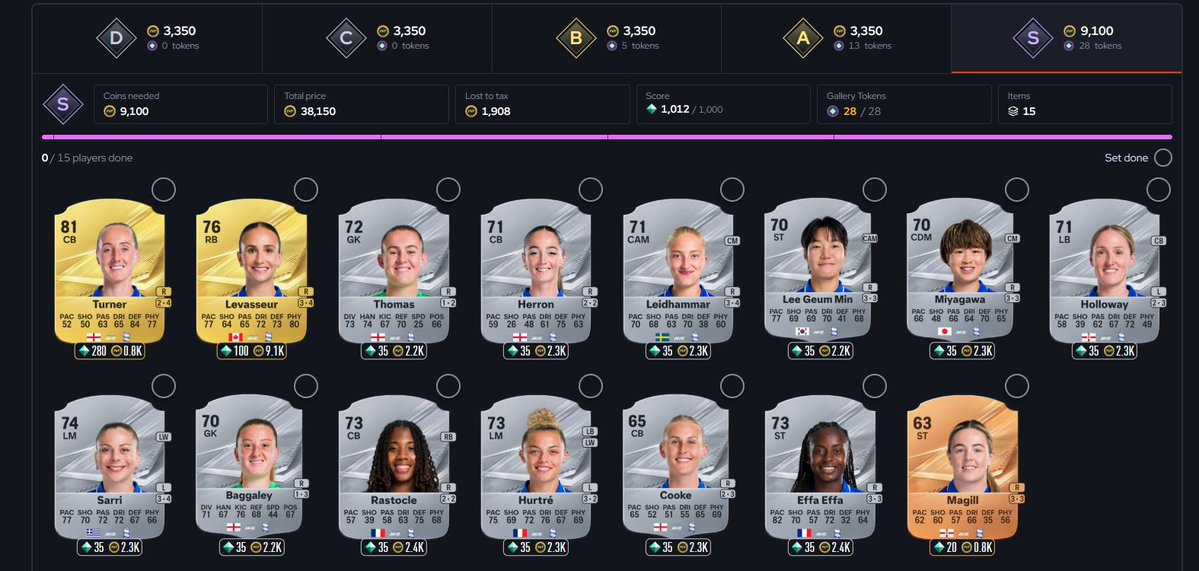 Jake_FutTrading's tweet photo. 🏮 84 FUT Gallery Tokens for 4K 📌📌

Thread 🧵🧵🧵

These are the BEST value FUT Gallery teams in the game! 📸

Simply buy and resell and get your tokens! https://t.co/rz77rQ4Euu