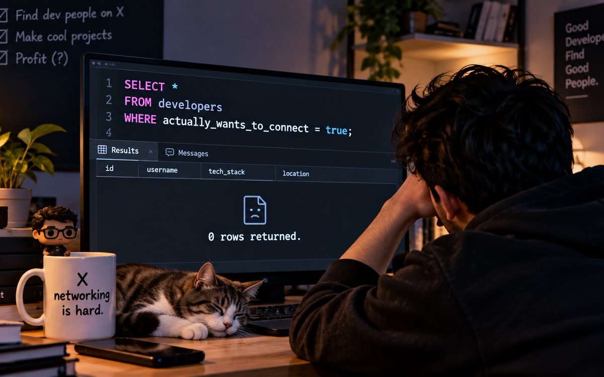 AnthropicWay's tweet photo. Hey @X algorithm 👋

Apparently finding your people on X is harder than debugging code written at 3 AM 😭

Looking to #connect with people into:

• Frontend
• Backend
• Full-stack
• DevOps
• App Development
• SaaS
• AI / ML
• Data Science
• LeetCode & DSA
• Freelancing
• Startups
• Building in public

If you’re somewhere in this list, say hi 👋

Let’s make this algorithm finally do something useful 🤝