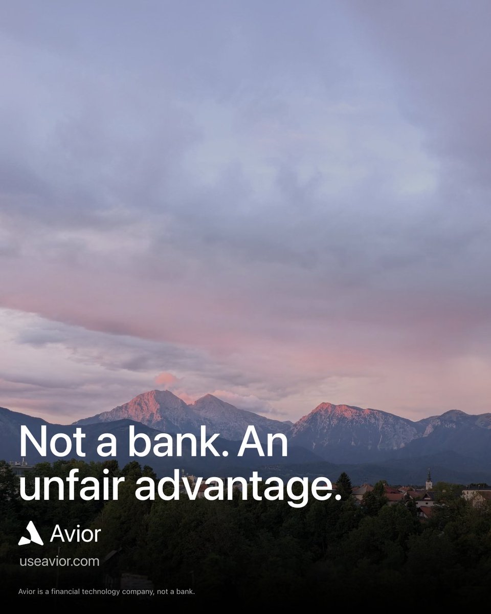 aviorfi's tweet photo. Money on Avior moves in seconds, globally, at any hour. The banking system still runs on cut-off times.

Apply for early access: https://t.co/AtHPbxD3bl https://t.co/xhc0Qw8wIc