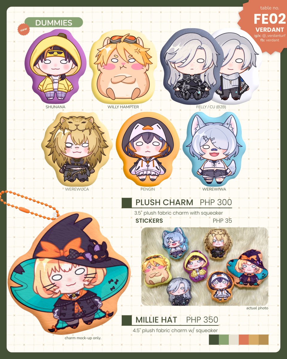 _verdanturf's tweet photo. VER'S COSMANIA CATALOG UPDATE! 🌿
plush charms new price posted here~
DM me for reservations!!

also posting clips of the squeaker and the b2b design in action ( ˶ˆᗜˆ˵ )♡
more irl previews below! https://t.co/yuk1zEwmPT