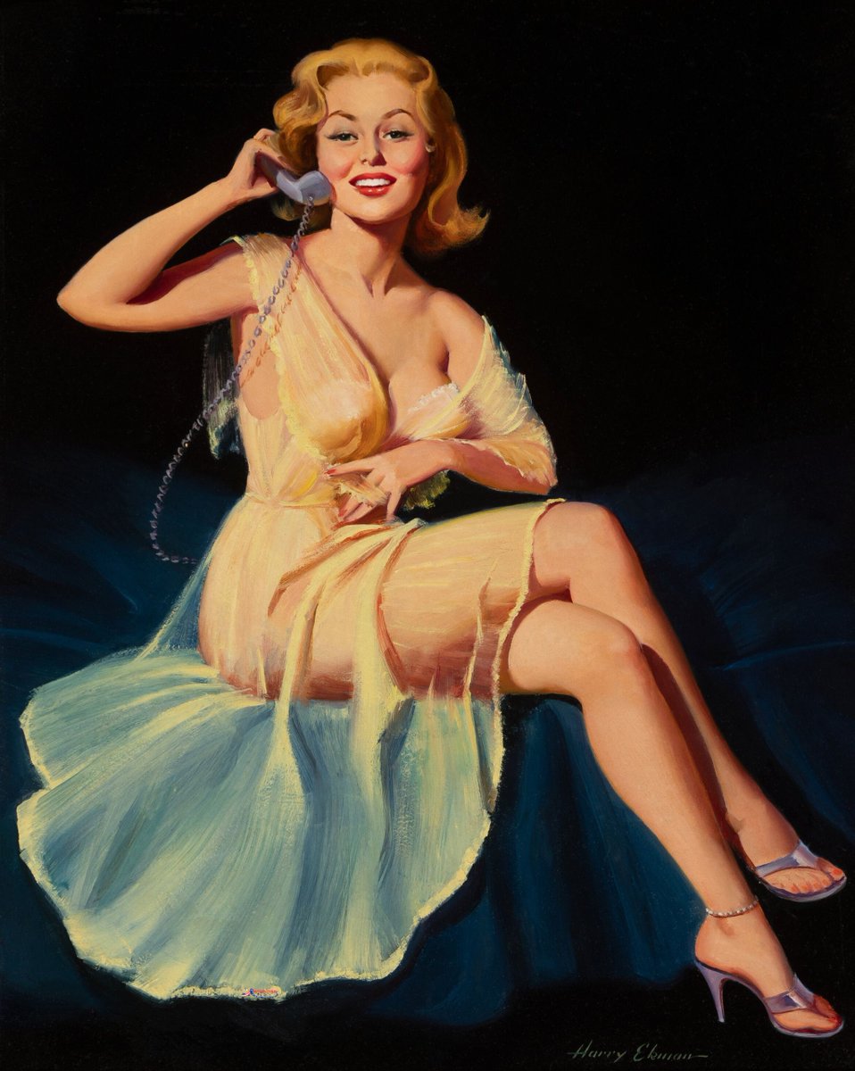 OldTerribleWond's tweet photo. Harry Ekman 1950 s Studio Sketches Calendar https://t.co/ONYM2ALFtk