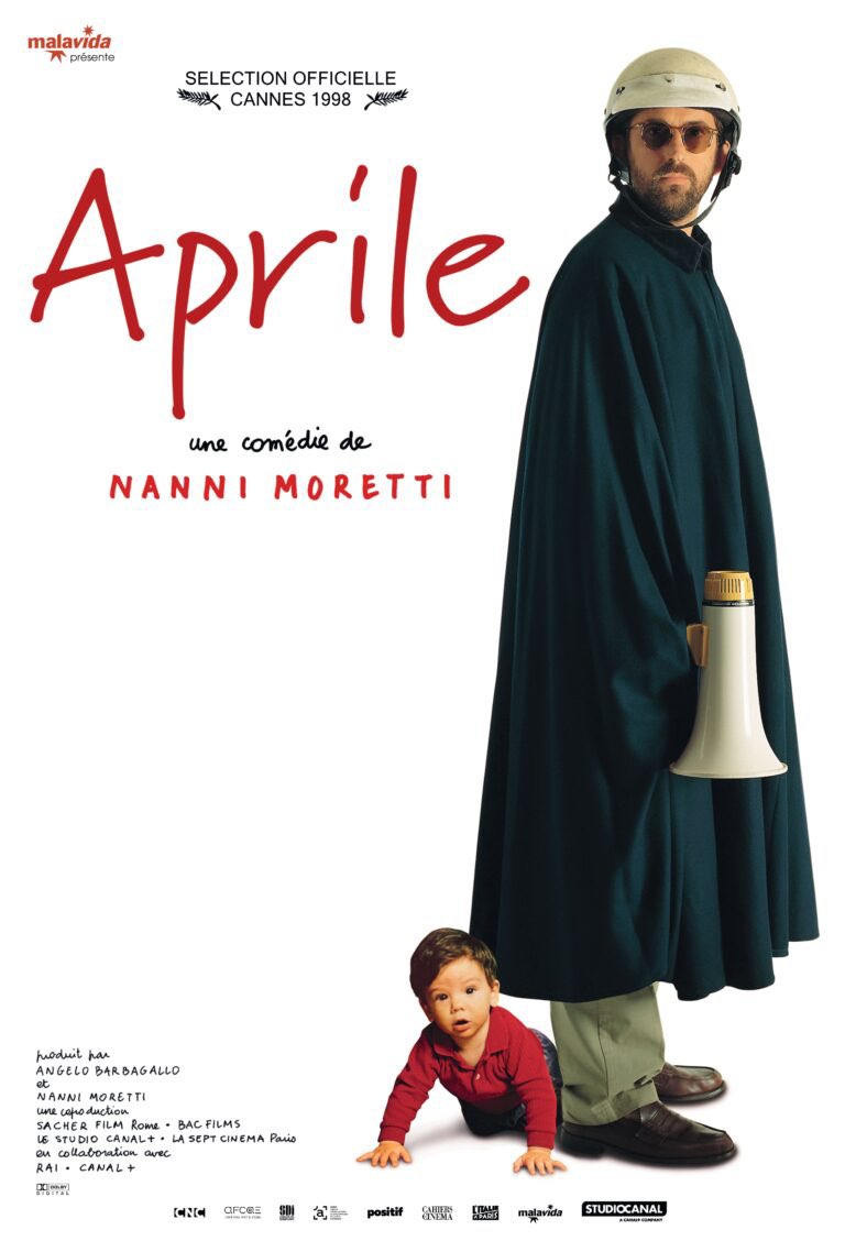 Culturopoing's tweet photo. [#Cinéma][#reprise] #Aprile (1998), 8eme long-métrage de #NanniMoretti, ressort en salles ce mercredi 30 septembre. Sans doute un des plus tendres et, à la fois, des plus sérieux du célèbre autarcique italien. Martin Vagnoni l’a revu et en parle ici :

https://t.co/9BKVJ8cUZm https://t.co/dhLebCFZAF