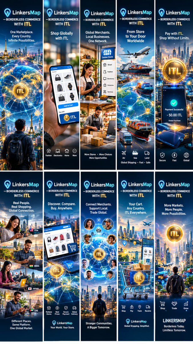 BPithani21997's tweet photo. 🌍 Shop globally. Connect locally.
🛍️ One platform. More choices. More possibilities.
🔗 Connect merchants and customers worldwide.
💳 Pay with ITL. Shop without limits.
🚚 From global stores to your doorstep.
🚀 LinkersMap — borderless commerce with ITL.
#InterLink #ITLG #ITL https://t.co/bD5qSCSoaU