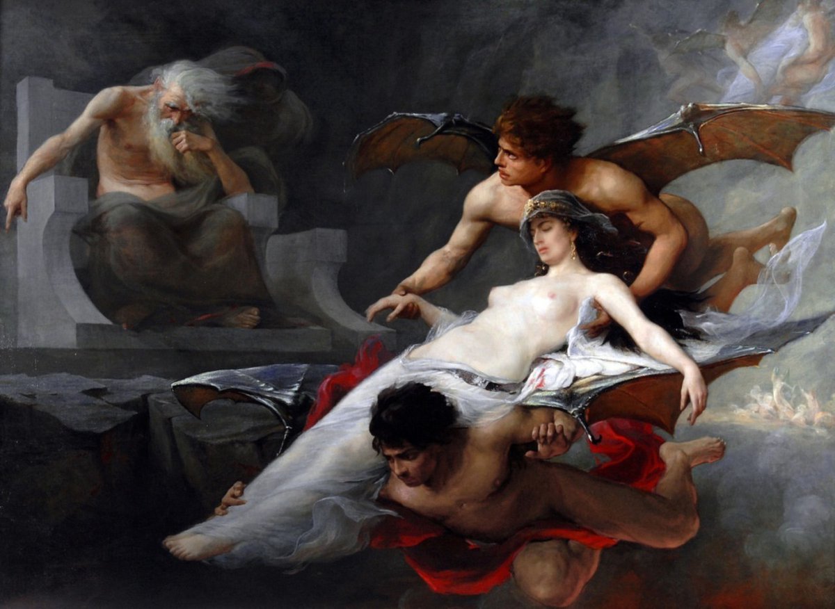 relicmuseum's tweet photo. Didon Brought to the Underworld by Georges Moreau de Tours (1848-1901) https://t.co/9UsNGB6Qxi