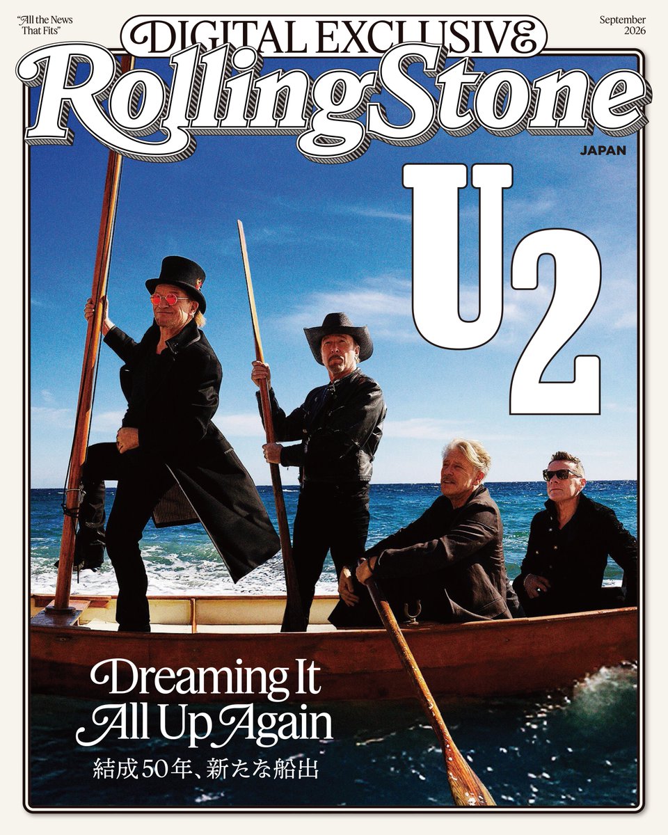 rollingstonejp's tweet photo. 【独占インタビュー】𝗨𝟮  
「結成50年、新たな船出」──9年ぶり新作『Carnaval De Luz』の全容  
🔗https://t.co/pyW9NuoY9Q

━━━━━━━━━━━━━━━━

ドリー・パートン、ロザリア、ブライアン・イーノとの創作、ラリー・マレン・ジュニアの首の手術と復帰、ガザ／イスラエルやICEをめぐる政治的葛藤、そして4人で取り戻した“バンドの音”。

「次のアルバムが、僕らの最高傑作になるかもしれない」──11月リリースのニューアルバムはいかにして生まれたのか。ボノ、ジ・エッジ、アダム・クレイトン、ラリー・マレン・ジュニアが徹底的に語る。

📕Rolling Stoneデジタルカバーストーリーを世界各国で同時解禁

@U2 @U2_Japan_ #U2