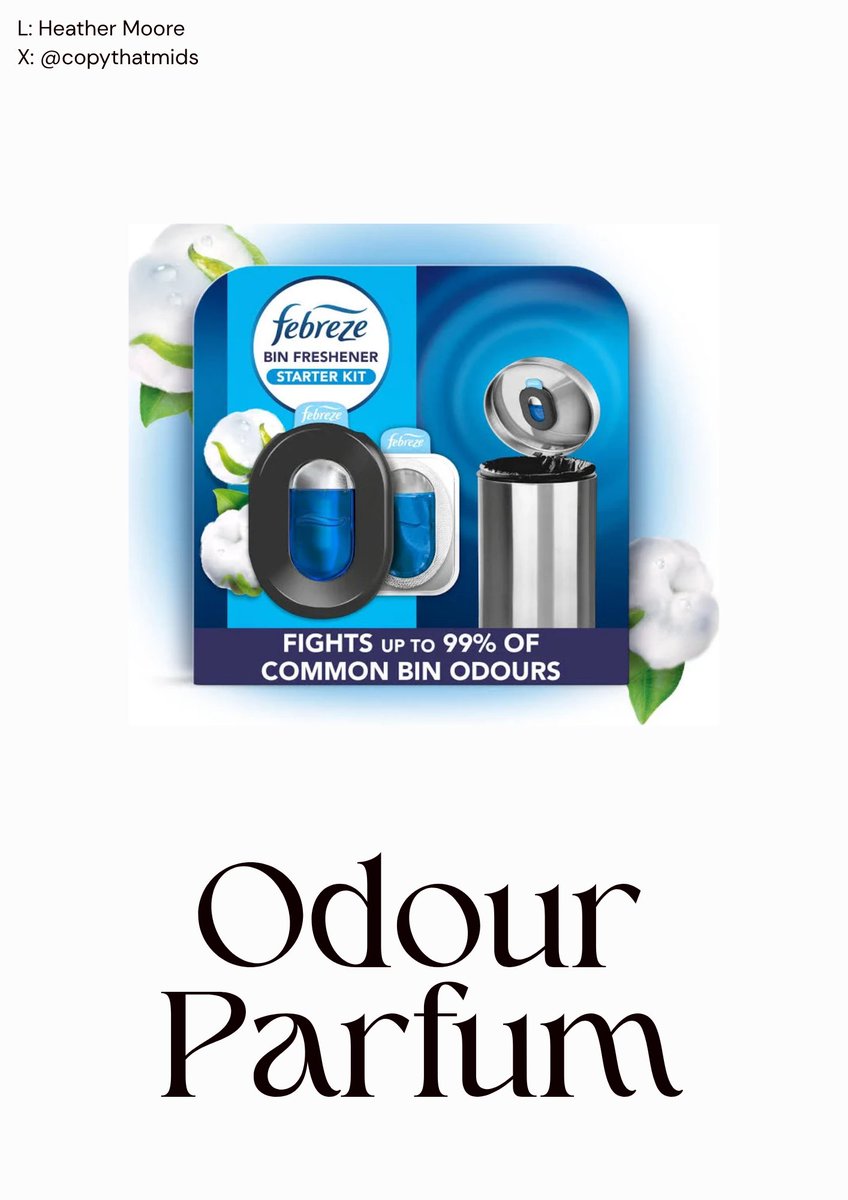 copythatmids's tweet photo. One Minute Brief of the Day - 28/09/26
Create posters to advertise #BinAirFresheners 🗑️🌸@oneminutebriefs https://t.co/orhqpkWnjo