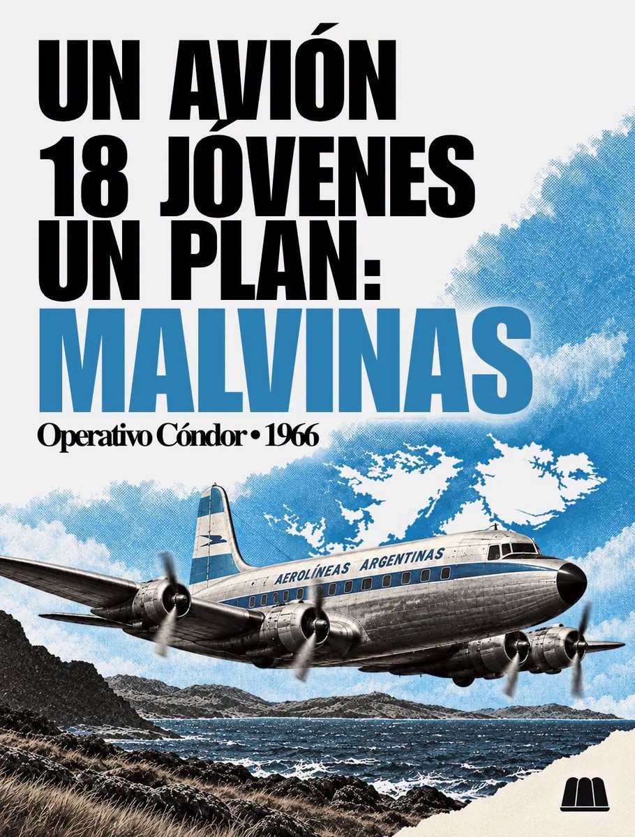 somosgelatina's tweet photo. Un avión. 18 jóvenes. Un plan: Malvinas.

El 28 de septiembre de 1966, un grupo de estudiantes, trabajadores, sindicalistas y periodistas —en su mayoría militantes peronistas y nacionalistas— secuestró un vuelo de Aerolíneas Argentinas que iba a Río Gallegos y lo desvió hacia las Islas.

Dardo Cabo y Cristina Verrier fueron parte de la organización. Ella era periodista, dramaturga y la única mujer del grupo.

Gobernaba la dictadura de Onganía y el peronismo estaba proscripto.

Llamaron a la acción “Operativo Cóndor”: el nombre evocaba el alto vuelo del ave de los Andes.

Entre los pasajeros iba Héctor Ricardo García, director de Crónica. Dardo Cabo le había prometido una gran noticia si se subía a ese avión. García llevó cámara y libreta: sabía que algo iba a pasar pero no sabía qué. Terminó contando una historia de la que él mismo fue parte.

En Malvinas desplegaron siete banderas argentinas para reivindicar la soberanía. Días después, escribieron: “O concretamos nuestro futuro o moriremos con nuestro pasado”.

A 60 años del Operativo Cóndor, en Industria Nacional recuperamos su historia.

Desde las 13h por la pantalla de Gelatina.