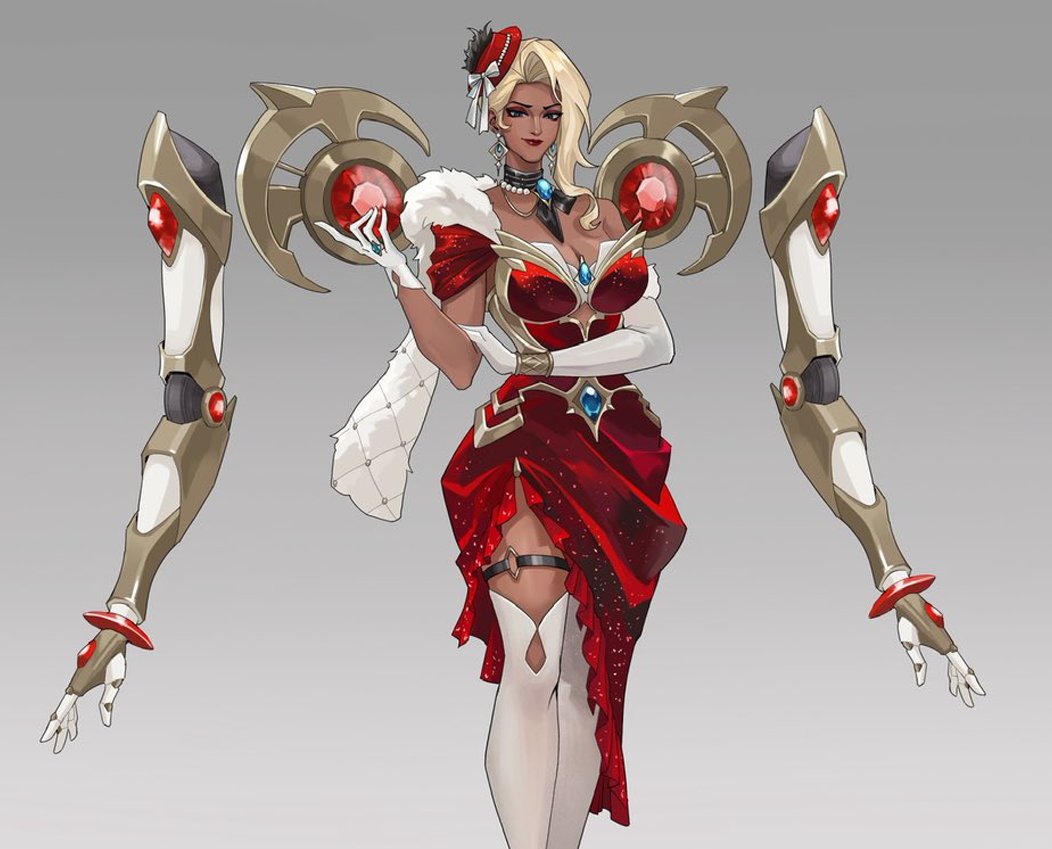 OverwatchNaeri's tweet photo. New #Overwatch Domina The Grand Hostess Skin Concept ideas 👠💖

🎨Artist: @_ETNotFound https://t.co/7EGiKkiYx6