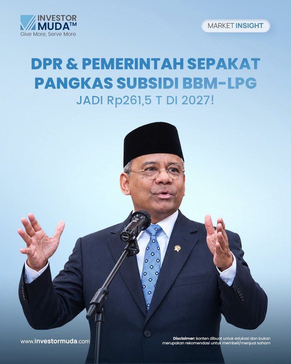 Smash1014314's tweet photo. 2027 subsidi bakal dipangkas. Menurut pemikiran Menkeu yang baru, langkah ini dianggap bisa bikin fiskal lebih sehat.

Tapi efek dominonya kemungkinan bakal kerasa dari bawah sampai tengah. Harga-harga naik, harga barang naik, harga kebutuhan pokok juga ikut naik.

Jadi mulai sekarang mending hemat dan coba punya penghasilan tambahan.

Tapi inget, jangan sampai berbuat jahat.

Cukup pemerintah kita aja yang jahat ya guys, kalian jangan 😭