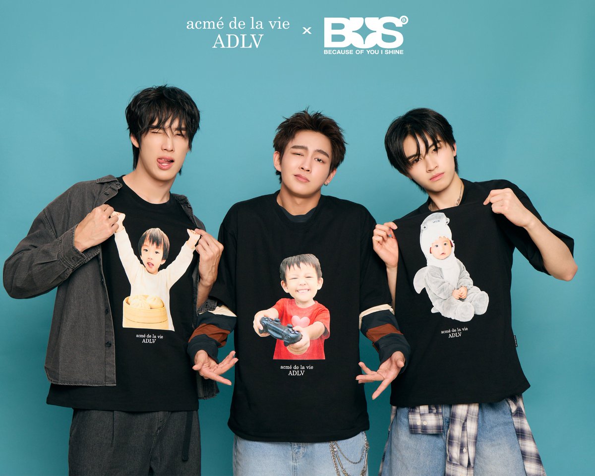 Adlv_Thailand's tweet photo. ADLV × BUS Exclusive Collection 🖤

Inspired by childhood portraits, personal passions, and the interests that define each member, the ADLV × BUS T-shirt Collection captures the distinctive personalities of BUS through a new expression of streetwear.

Childhood images meet personal hobbies, favorite things, and defining interests, translated into playful graphics and considered details. Each piece reflects a different side of the members, bringing their personalities and passions together in a collection that feels personal and uniquely their own.

Available from 5 October 10.30 AM onward
For more details: LINE Official Account @ adlvthailand

#ADLVxBUS #BUSbecauseofyouishine
#alanpasawee #HEARTchuthiwat #AAashirakorn