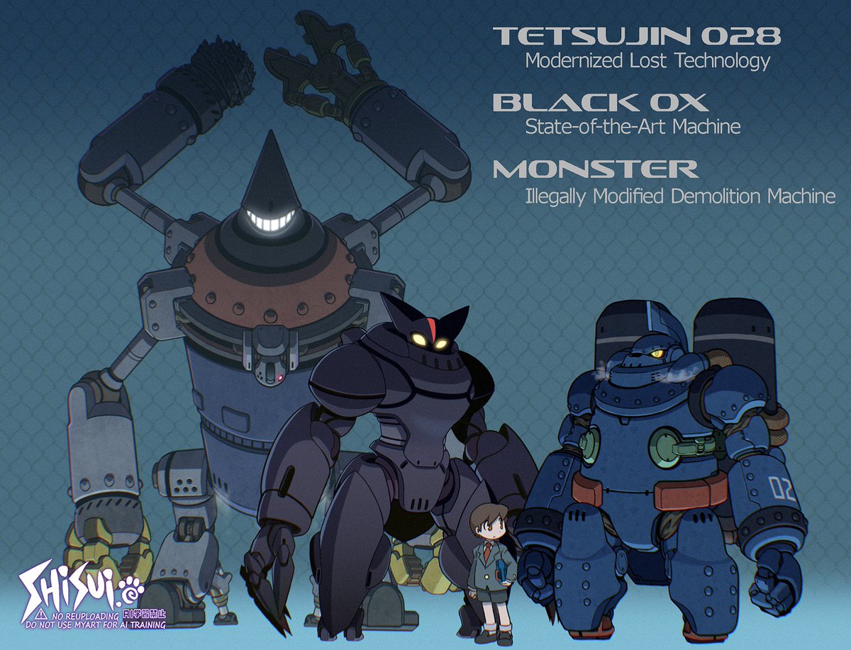 SHISUI101's tweet photo. ロボ絵を寄せ集め
 #全クリエイターに告ぐロボットの作品を解放せよ https://t.co/WVU3EKP6uY