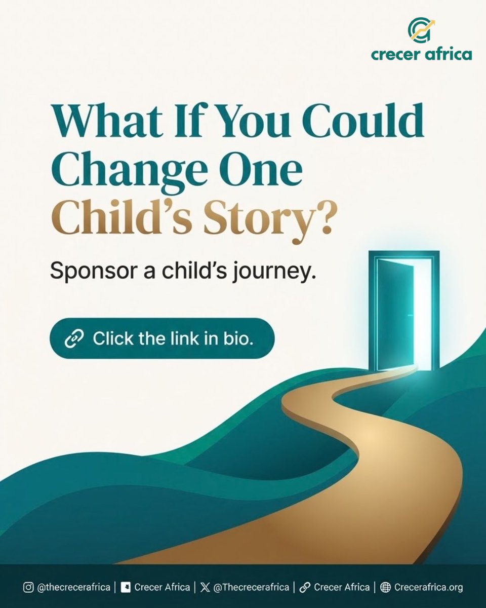 thecrecerafrica's tweet photo. For a child facing barriers to education, one opportunity can open the door to a very different future.
Your support can help provide the opportunity they need to learn, grow and pursue their dreams.
#CrecerAfrica #SponsorAChild #EducationForAll #ChildEducation #ChangingLives https://t.co/mPe07Onkzi