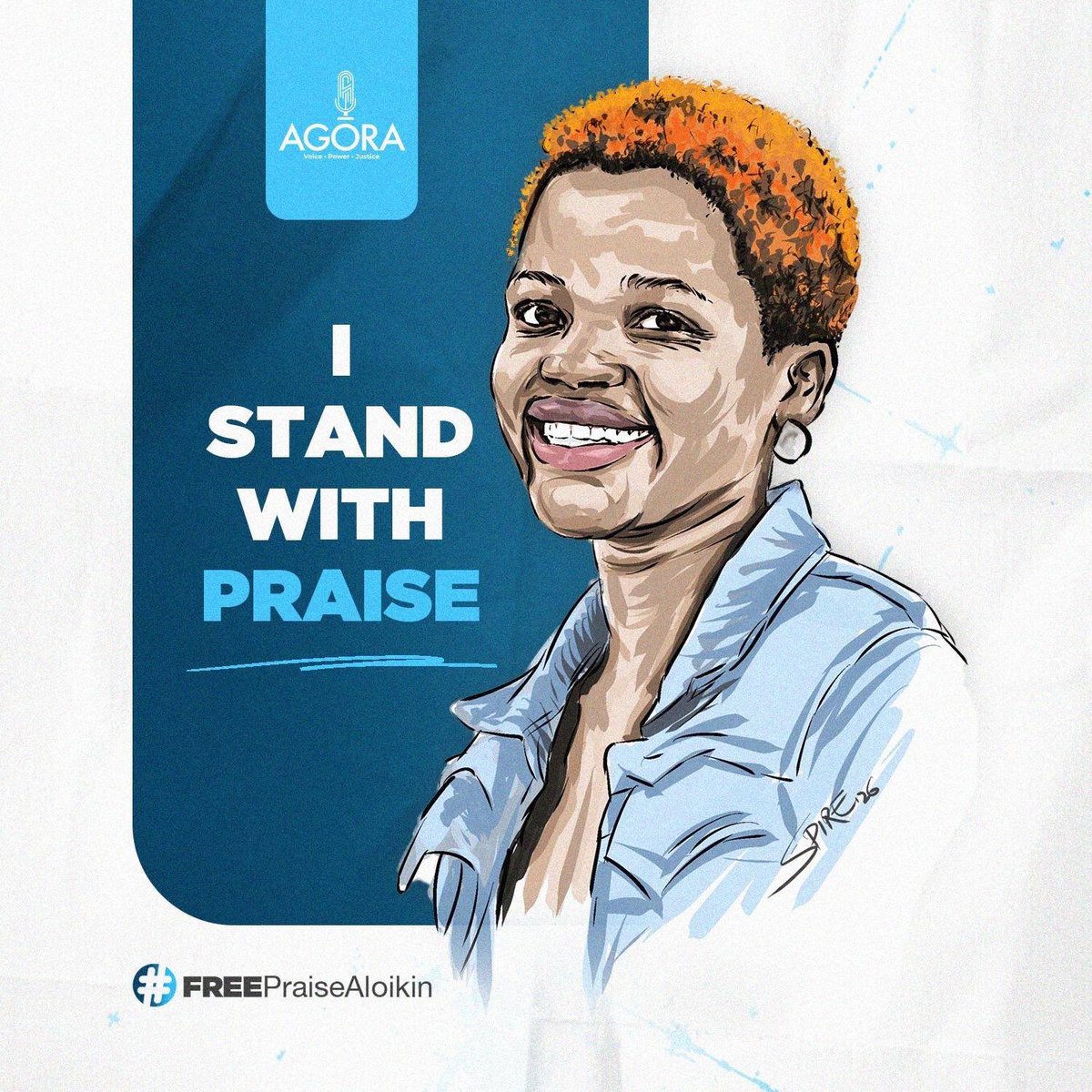 AAgather's tweet photo. When @AloikinOpoloje refused to sign some bogus apology document. It seems @mkituuma’s professional @PoliceUg has decided not to take her to court today. In the morning they said it was too early to give her bond and now they are saying they will present her to court tomorrow!! #FreePraiseAloikin