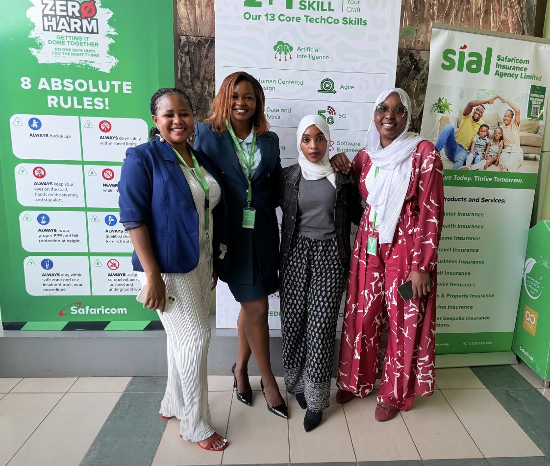 NassurYasmin's tweet photo. A visit at @SafaricomPLC to better understand the role of technology and innovation in Kenya’s 🇰🇪 Economic transformation as young diplomats shaping Kenya’s Foreign Policy. 
#DigitalDiplomacy #EconomicCooperation #RegionalIntegration 
@IntRelationsKe https://t.co/hnbTxqpof3