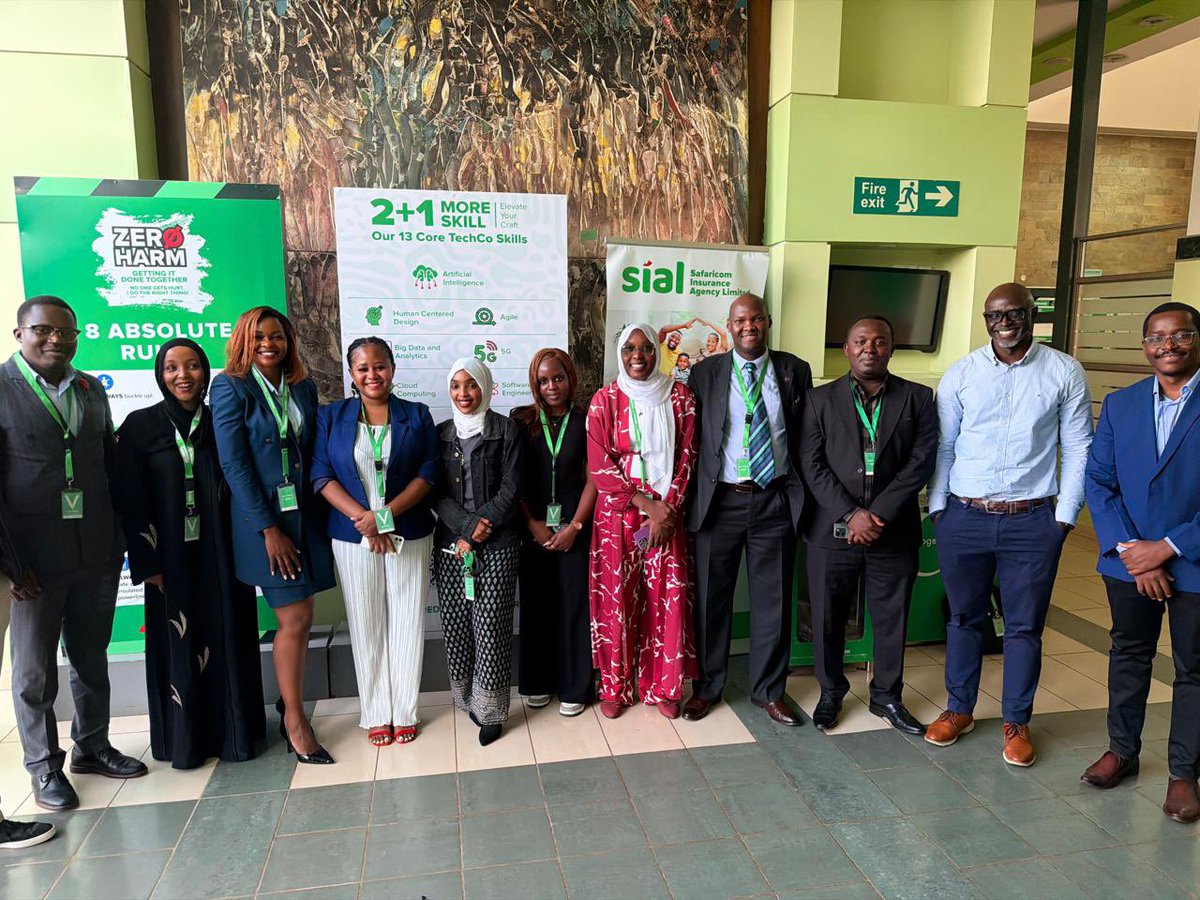 NassurYasmin's tweet photo. A visit at @SafaricomPLC to better understand the role of technology and innovation in Kenya’s 🇰🇪 Economic transformation as young diplomats shaping Kenya’s Foreign Policy. 
#DigitalDiplomacy #EconomicCooperation #RegionalIntegration 
@IntRelationsKe https://t.co/hnbTxqpof3