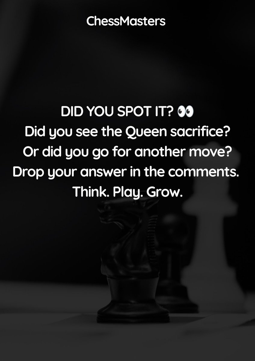 ChessMastersHQ's tweet photo. What would you play?

You’ve got the position. You’ve got the move.

Now, can you figure out how to checkmate?

Take a moment to study the board, think through your options
Swipe to see the move. 

#ChessMasters #NigerianChess #ChessPuzzle https://t.co/3VFWbrejce