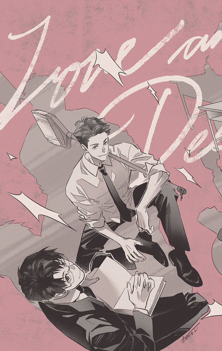annielidraws's tweet photo. Love and Deepspace high school uniform vers with all 6 love interests 🌸🩵 https://t.co/1UaDmvFsNG