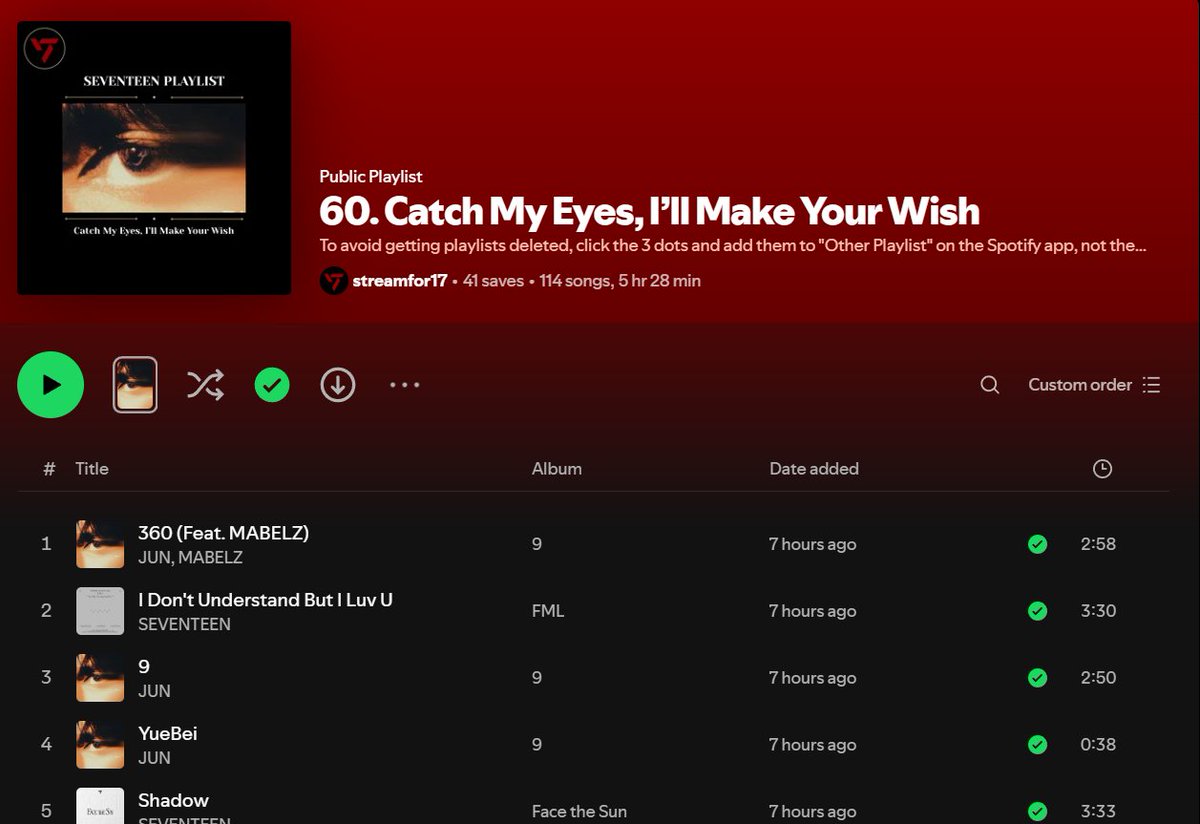 mingyursonly's tweet photo. Using this spotify focus playlist for JUN 9 made by streamfor17!! 

https://t.co/gknyEhA3UG

JUNHUI 1ST CHINA EP OUT NOW      #JUNHUI_Through9Cycles 
#JUN_1stEP_9 #준 #文俊辉
@pledis_17 https://t.co/JeoU1zWycS
