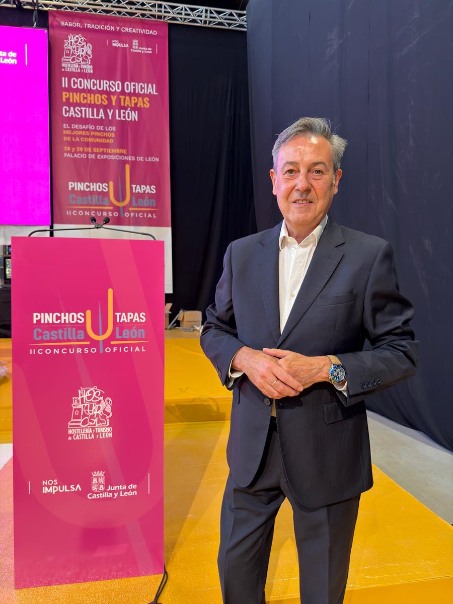 CPinchosCyL's tweet photo. 🎤 En esta segunda edición, contaremos con Pepe Ribagorda como presentador del II Concurso de Pinchos y Tapas de Castilla y León.

¡Una voz de lujo! 

📅 28 y 29 de septiembre 📍 Palacio de Congresos y Exposiciones de Castilla y León
🕢16.30h https://t.co/saCuf73WhU