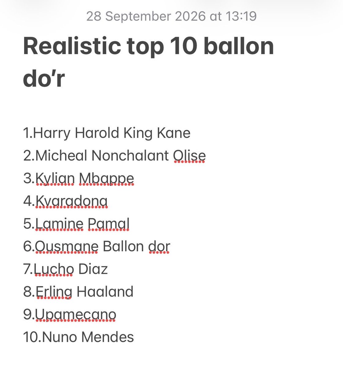 nonchalantalt's tweet photo. @Antoni_Talks 
Give this list a rating if you’d like.
I literally considered every player from top 30 and analyzed them throughly,from league matches,to league cups,to ucl and the world cup.And as for messi it was tough but he could only reach as far as top 11,playing in the mls. https://t.co/Yvj7XG4Tnr