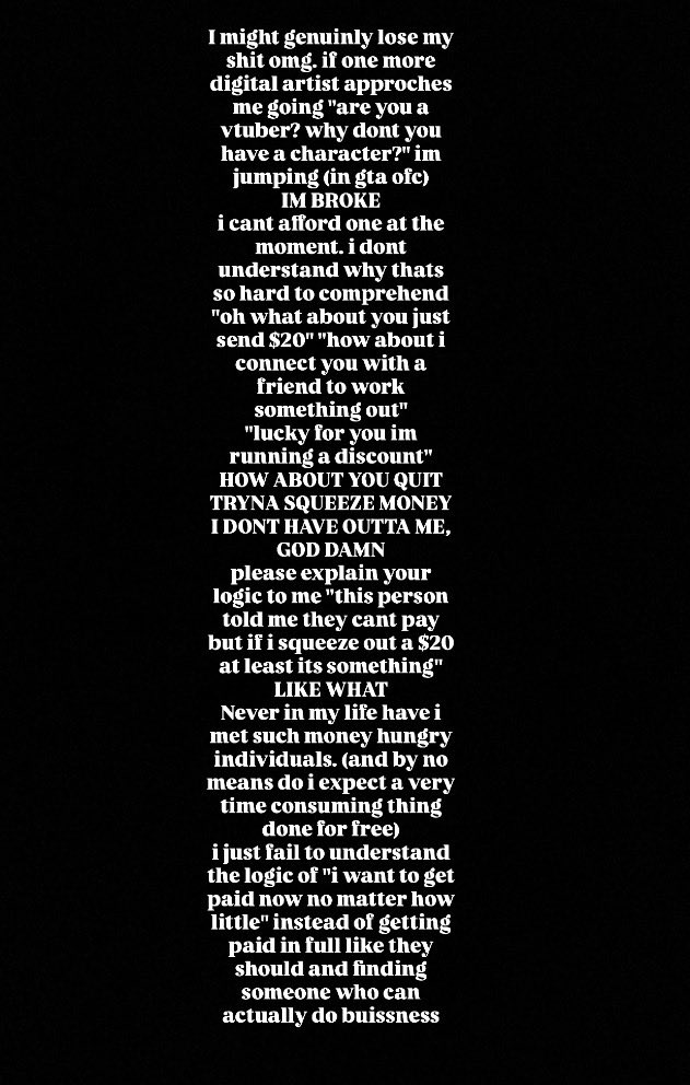 its_serenity06's tweet photo. Respectfully, I’m grateful to have so many offers but holy hell yall are relentless https://t.co/x6mGWwDVph