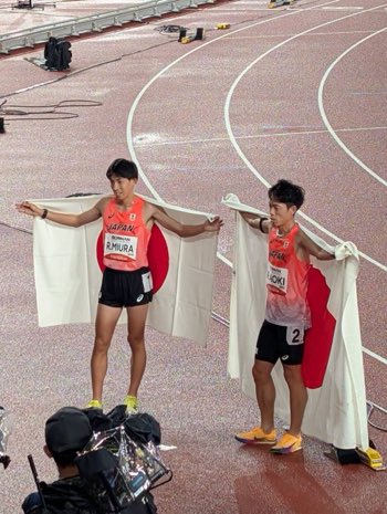 Runvox's tweet photo. 3000mscでアジアを完全制圧🇯🇵

三浦龍司選手と青木涼真選手が圧巻のワンツー‼️

三浦選手の影響で、
順天堂大学の3000mSCの入部基準がバグったとか、バグってないとか…🧐

#アジア選手権 https://t.co/RGQDgZlqcK