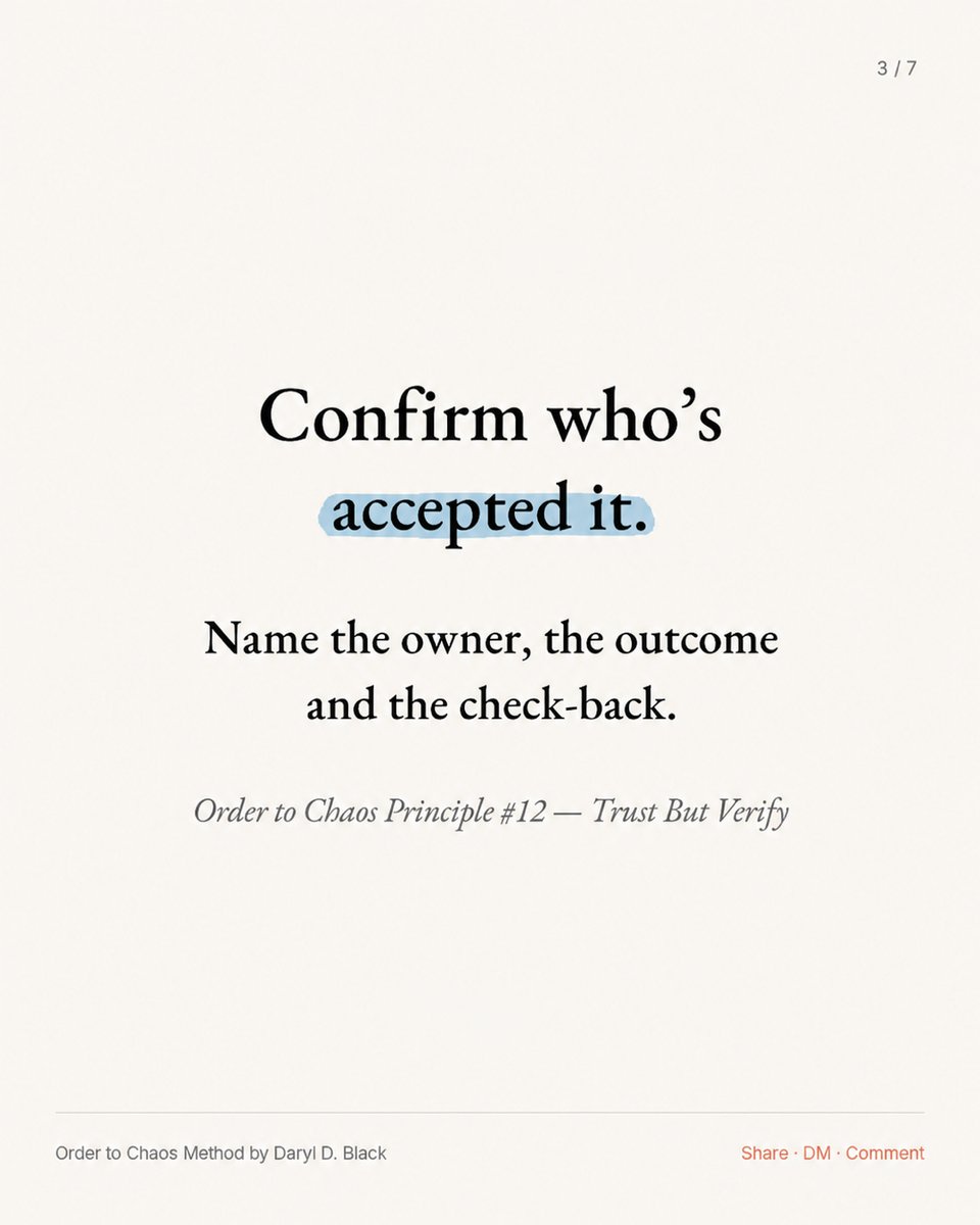 DarylDBlack's tweet photo. Your customer doesn't care which department dropped the ball.

They bought from your company.

If nobody's accepted the handoff, keep it open. A sent email doesn't close it. https://t.co/K7mrufhLwl