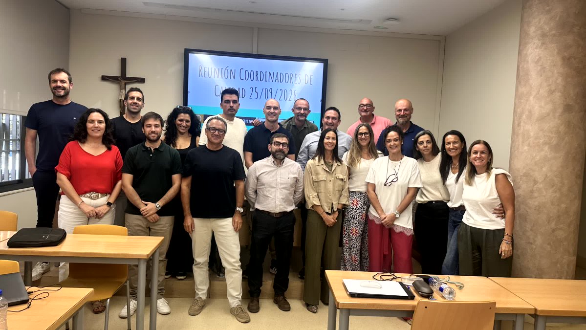 EscolapiosBTN's tweet photo. El pasado viernes 25 de septiembre, tuvo lugar en Gaztambide, la reunión de Coordinadores de Mejora Continua (Calidad) de los Colegios de nuestra Provincia con el Equipo Provincial de Mejora Continua (ECB). https://t.co/h3XjseDuwP https://t.co/iK3WztyUFi