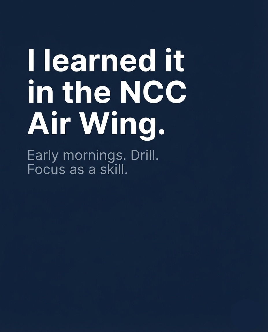 ParmeetOfficial's tweet photo. The checklist doesn't care how you feel. That's the whole lesson. 💪

Which habit do you never skip?

#Discipline #Consistency #AviationLife #PilotLife #NCC #GoaLife #MorningRoutine #FounderLife https://t.co/fDCLxaZGsf
