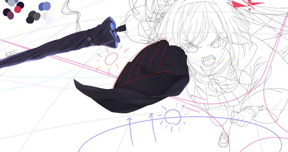 Thosewhitefour's tweet photo. エフェクト塗る後だな、光ガチ塗るは https://t.co/xEj54Ui1lD