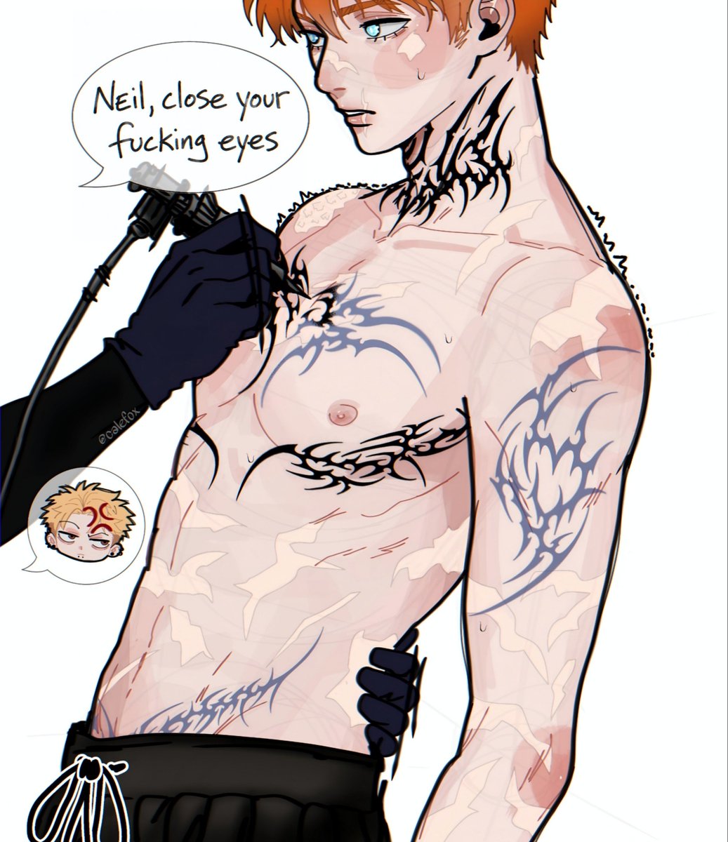 calevvine's tweet photo. tattoo sessions. 

#aftg #allforthegame #neiljosten #andrewminyard #andreil https://t.co/VTmKBvPVZ0