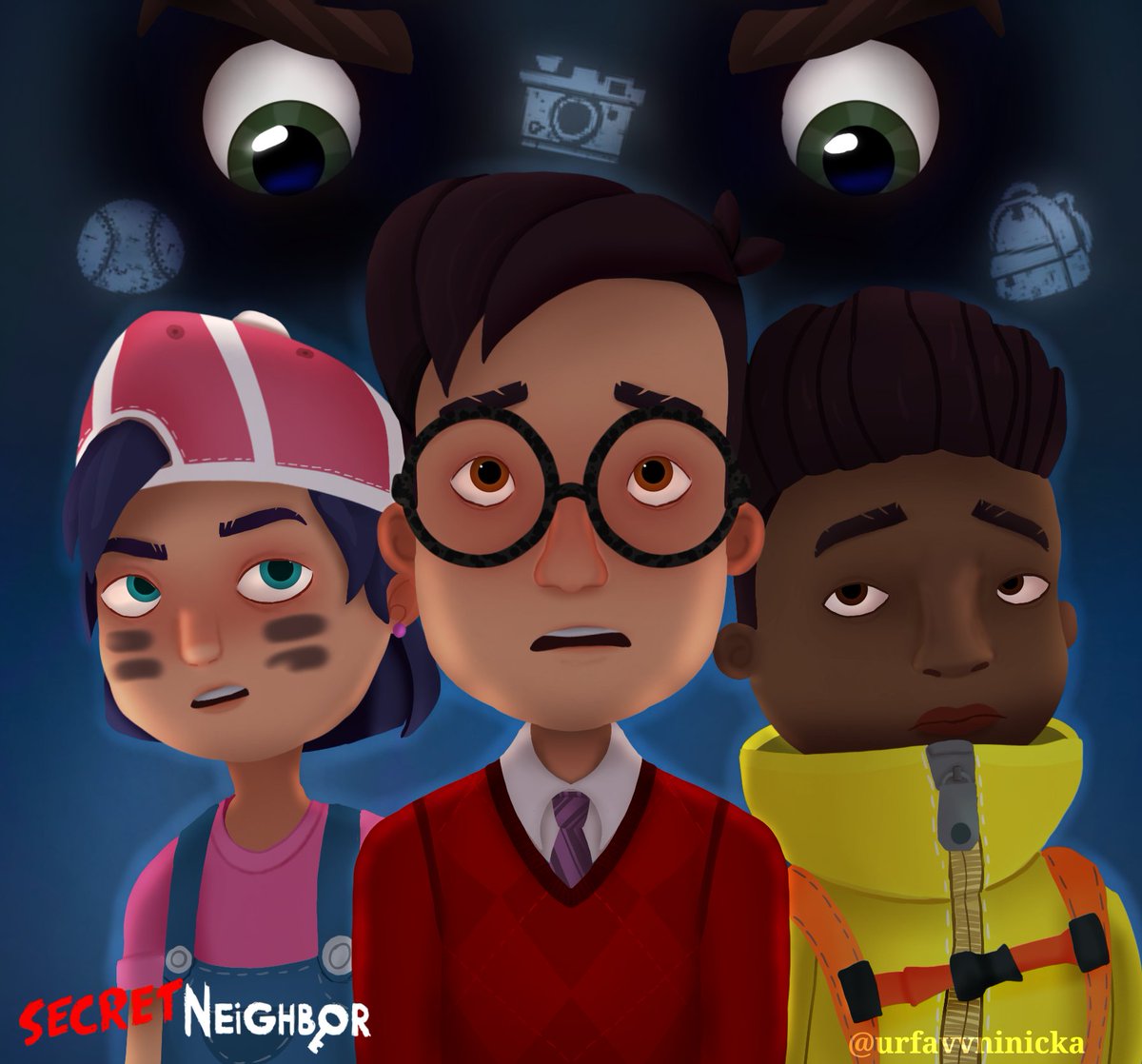ninie258208's tweet photo. The SN trio (in trailer)
#helloneighbor #helloneighborfanart #myart #digitalart #3dart https://t.co/ETYKT3quWO